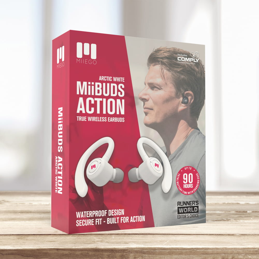 MiiBUDS ACTION II Arctic White